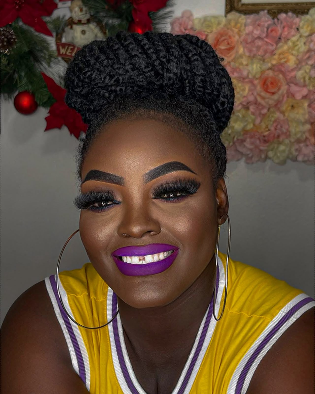 Bold Purple Lip Glam