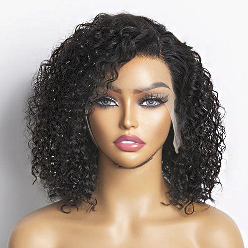 13x4 Curly Bob Transparent Lace Wig