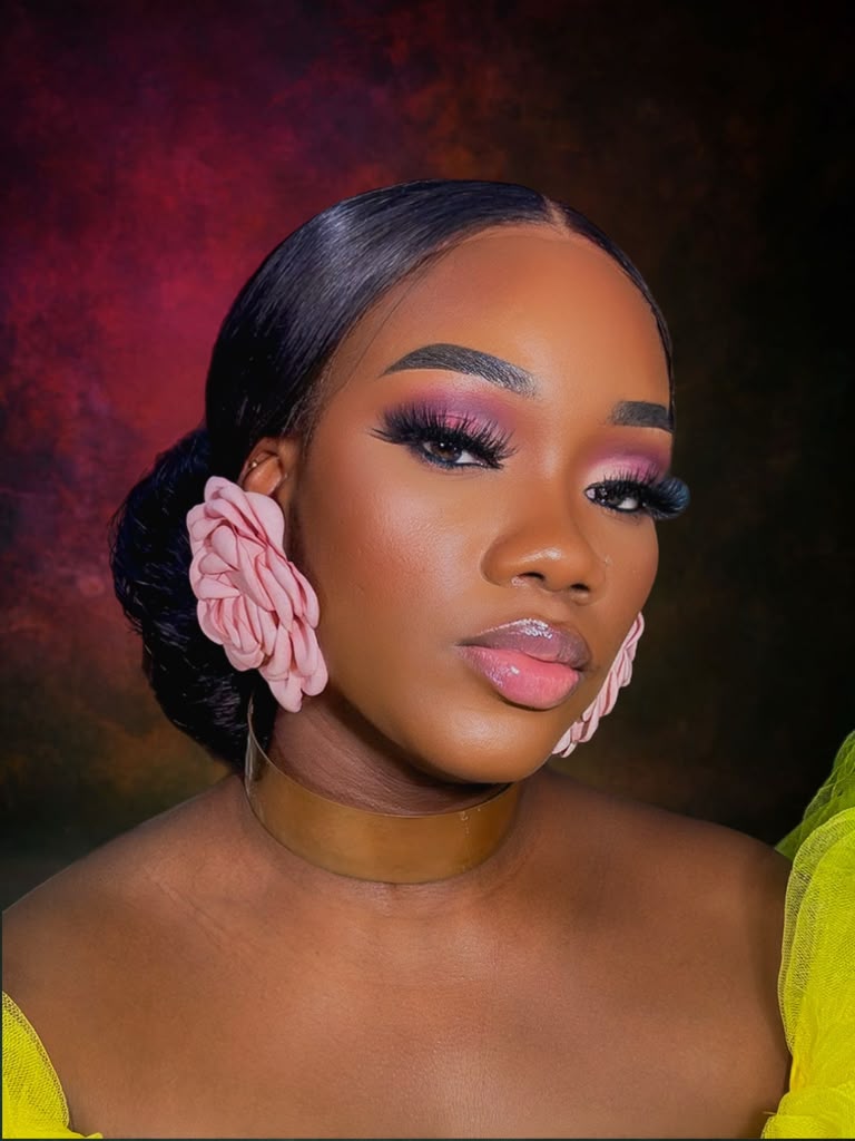 Rose Glam & Sleek Low Bun