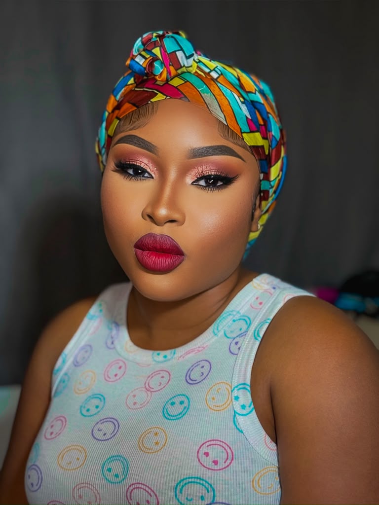 Rose Shimmer & Crimson Lip Glam