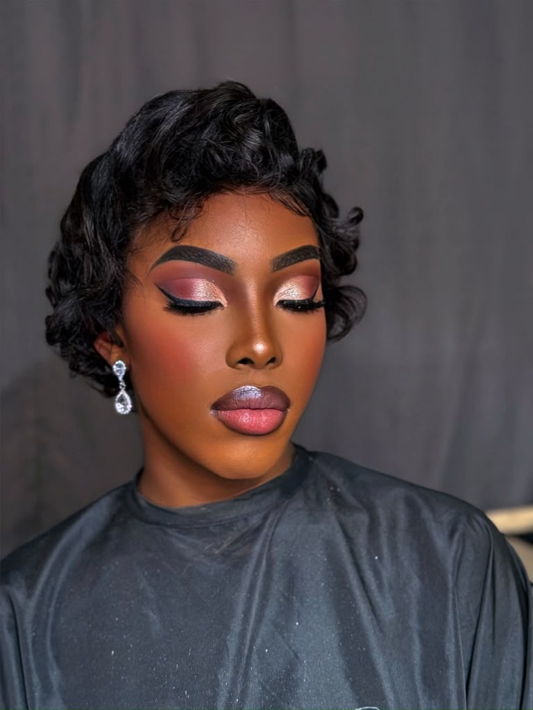 Vintage Curls & Rose Shimmer