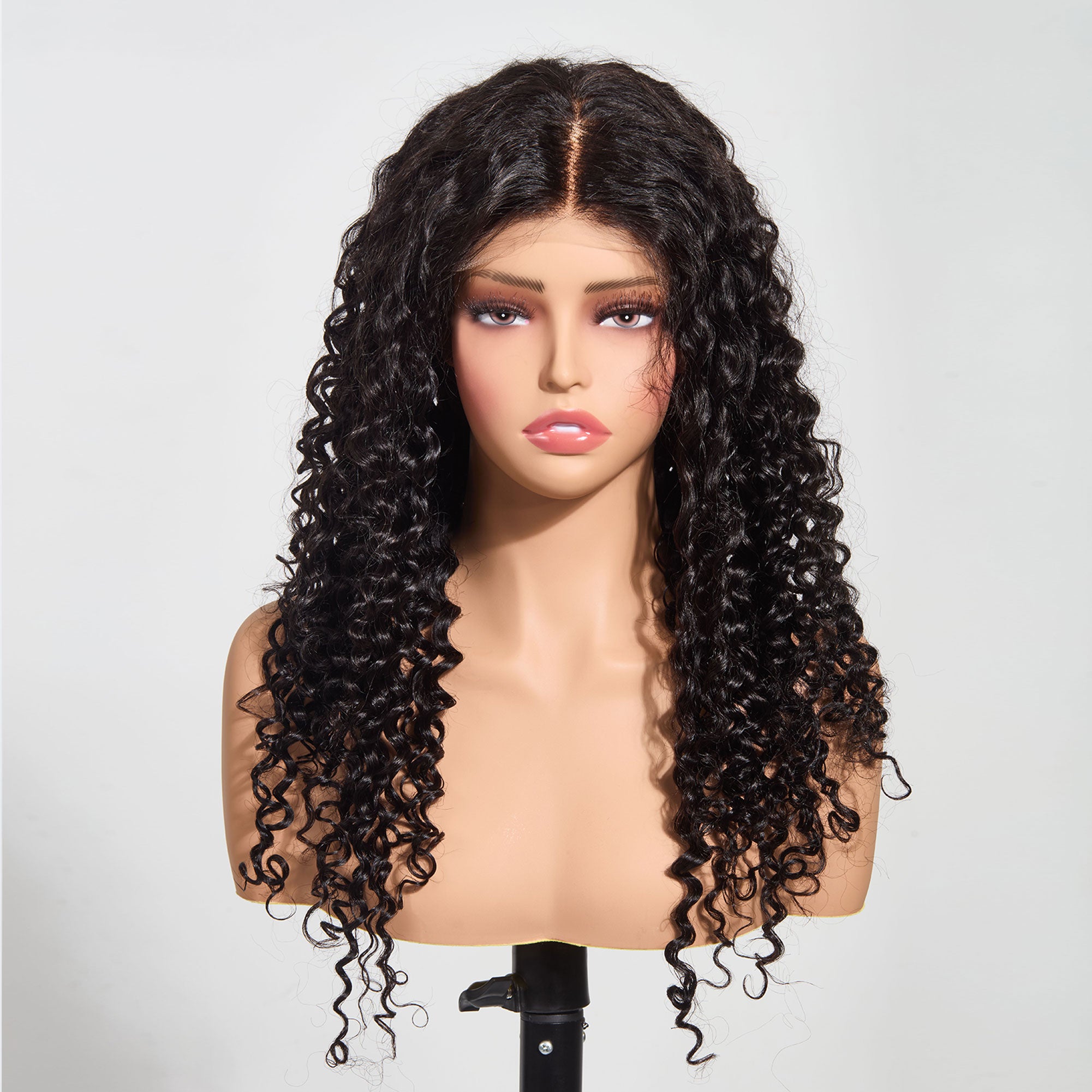 5x5 HD Lace Glueless Deep Wave Closure Wig — 180%