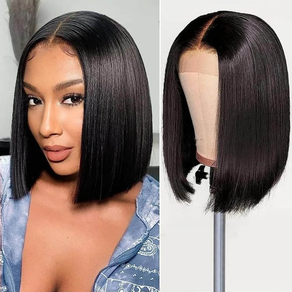 13x4 Straight Bob Transparent Lace Wig